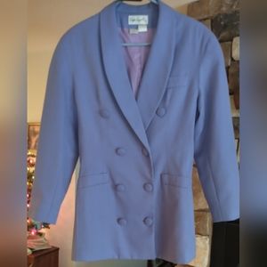 Spiegel Periwinkle Double Breasted Skirt Suit